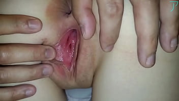 A sexually active Asian amateur gets a vaginal cumshot in an unclear state of consciousness